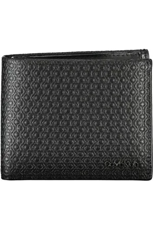 Calvin Klein Akcesoria, Mężczyzna, Czarny, ONE SIZE, Skóra, Elegancka skórzana portmonetka z zabezpieczeniem Rfid