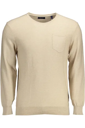 GANT Swetry, Mężczyzna, Beżowy, 2XL, Odzież