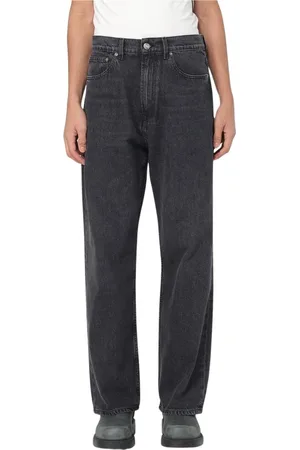OUR LEGACY Jeansy, Mężczyzna, Szary, W32, Denim, Nowoczesne Czarne Straight Leg Jeansy
