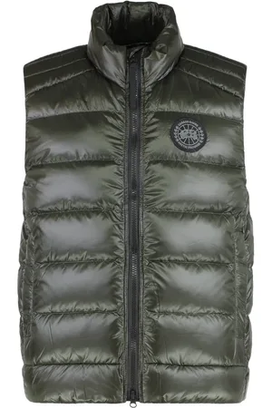 Canada Goose Kurtki, Mężczyzna, Zielony, M, Kamizelka puchowa z przodem logo