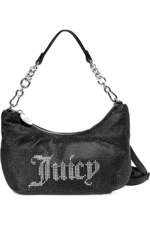 Juicy Couture Torebki, Kobieta, Czarny, ONE SIZE, Poliester, Hazel S. Hobo Poliester Czarny/Biały