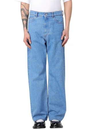 Marni Jeansy, Mężczyzna, Niebieski, W30, Niebieskie Straight Leg Jeansyy dla Mężczyzn