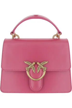 Pinko Torebki, Kobieta, Różowy, ONE SIZE, Love Birds Mini Skórzana Torba