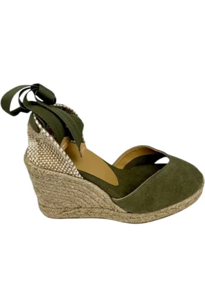 Castaner Buty, Kobieta, Zielony, 38 EU, Espadryle w stylu wojskowym