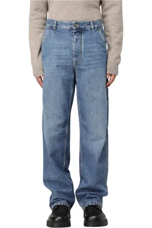 Bottega Veneta Jeansy, Mężczyzna, Niebieski, L, Denim, Stylowe Spodnie Stolarskie