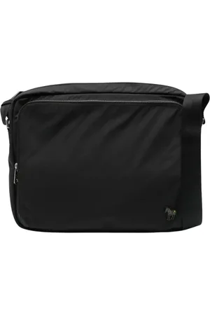 Paul Smith Torebki, Mężczyzna, Czarny, ONE SIZE, Nylon, Torba na ramię z nylonu zebra