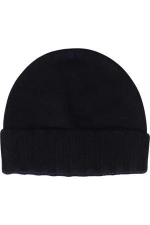 DRUMOHR Akcesoria, Mężczyzna, Niebieski, ONE SIZE, Kaszmir, Luksusowy Cashmere Beanie Czapka