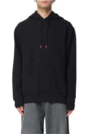 J.W.Anderson Bluzy, Mężczyzna, Czarny, XL, Klasyczny Czarny Hoodie Luźny Fason