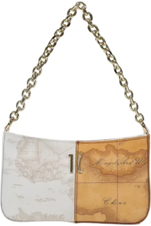 ALVIERO MARTINI 1A CLASSE Torebki, Kobieta, Beżowy, ONE SIZE, Kopertówka w Geograficznym Stylu