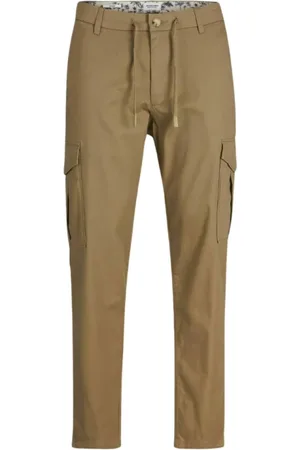 JACK & JONES Spodnie, Mężczyzna, brązowy, W33 L32, Cargo Letnie Spodnie Brązowe