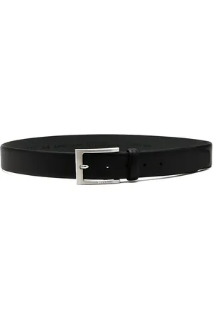 HUGO BOSS Akcesoria, Mężczyzna, Czarny, 105 CM, Czarny Skórzany Pasek