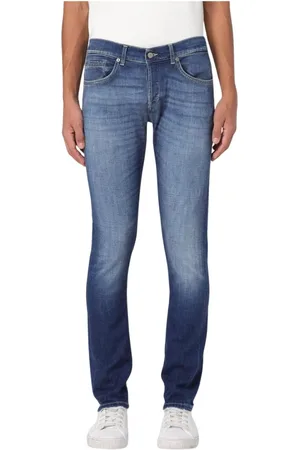 Dondup Jeansy, Mężczyzna, Niebieski, W36, Klasyczne jeansy casual fit