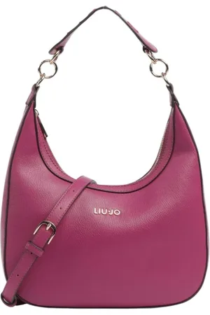 Liu Jo Torebki, Kobieta, Fioletowy, ONE SIZE, Fioletowa torba Hobo z zamknięciem na zamek błyskawiczny