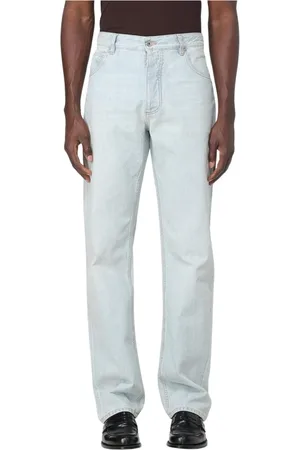 Bottega Veneta Jeansy, Mężczyzna, Niebieski, S, Jasne Straight Leg Jeansy