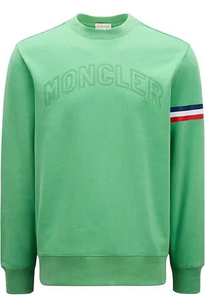 Moncler Bluzy, Mężczyzna, Zielony, L, Stylowy Sweter dla Mężczyzn