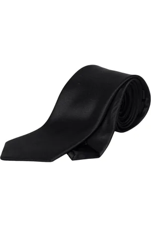 TAGLIATORE Akcesoria, Mężczyzna, Niebieski, ONE SIZE, Jedwabna Czarna Krawat