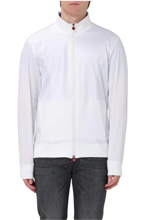 Kiton Bluzy, Mężczyzna, Biały, L, Biała Aktywna Sweter