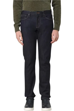 Emporio Armani Jeansy, Mężczyzna, Niebieski, W30, Denim, Klasyczne Jeansyy w Ciemnym Odcieniu dla Mężczyzn