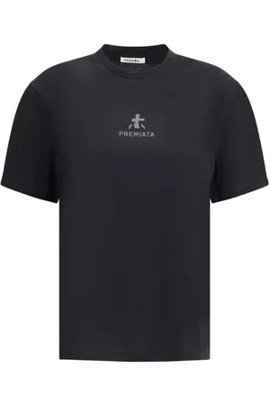 Premiata Koszulki, Kobieta, Czarny, S, Ikoniczny T-shirt z monogramem