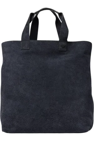 Emporio Armani Torebki, Mężczyzna, Niebieski, ONE SIZE, Zamsz, Niebieska Torba Torebka ze Skóry Zamszowej Stylowy Model