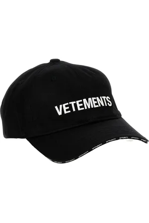 Vetements Akcesoria, Mężczyzna, Czarny, ONE SIZE, Klasyczna Czarna Czapka Baseballowa