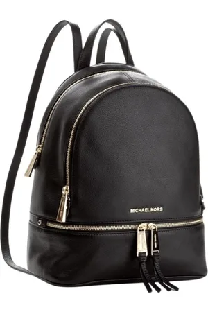 Michael Kors Torebki, Kobieta, Czarny, ONE SIZE, Skóra, Skórzany Mini Plecak Czarny