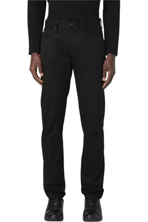 Emporio Armani Jeansy, Mężczyzna, Czarny, W36, Nowoczesne Czarne Jeansyy
