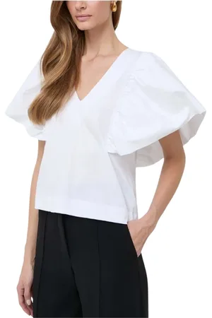 Karl Lagerfeld Bluzki, Kobieta, Biały, M, T-shirt z szerokimi rękawami