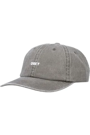 Obey Akcesoria, Mężczyzna, Zielony, ONE SIZE, Odważny Czarny Kapelusz Ojca