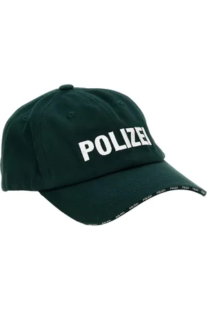 Vetements Akcesoria, Mężczyzna, Zielony, ONE SIZE, Zielony Kapelusz Baseballowy Policji