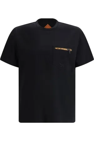 MCM Koszulki, Mężczyzna, Czarny, S, Stylowy T-shirt z kieszenią