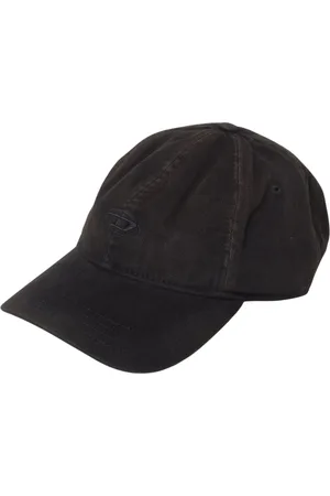 Diesel Akcesoria, Mężczyzna, Czarny, ONE SIZE, Zapieczętowany Logo Baseball Cap
