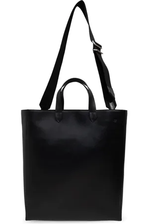 Jil Sander Torebki, Mężczyzna, Czarny, ONE SIZE, Skóra, Torba `Square Large` typu `shopper`