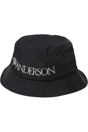 J.W.Anderson Akcesoria, Mężczyzna, Czarny, S, Nylon, Czarna Logo Bucket Hat Stylowy Dodatek