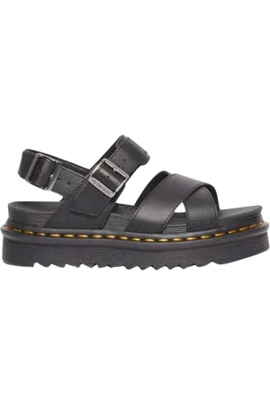 Dr. Martens Buty, Kobieta, Czarny, 39 EU, Skóra, Lekkie sandały letnie z krzyżującymi się paskami