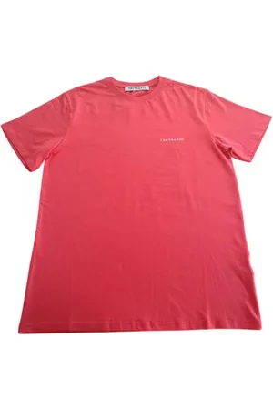 Trussardi Koszulki, Mężczyzna, Czerwony, 2XL, Czerwony Bawełniany T-shirt z nadrukiem logo