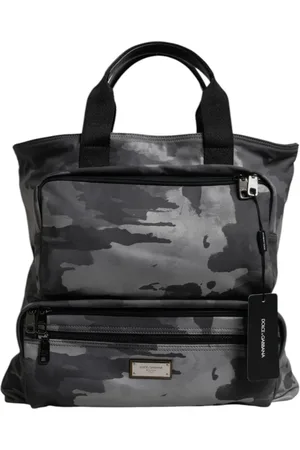 Dolce & Gabbana Torebki, Kobieta, Szary, ONE SIZE, Szara torba na ramię w kamuflażu
