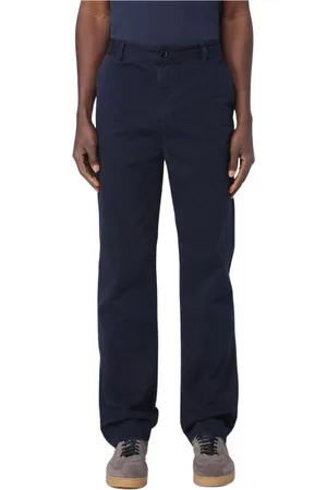 Belstaff Jeansy, Mężczyzna, Niebieski, W38, Niebieskie Bawełniane Proste Spodnie