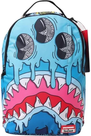 Sprayground Torebki, Mężczyzna, Wielobarwność, ONE SIZE, Kolorowa Potworna Torba na Ramię