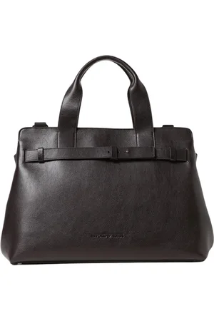 Emporio Armani Torebki, Mężczyzna, Czarny, ONE SIZE, Ciemna Torba Torebka Skórzana