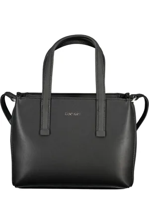 Calvin Klein Torebki, Kobieta, Czarny, ONE SIZE, Czarna Torba na ramię z regulowanym paskiem