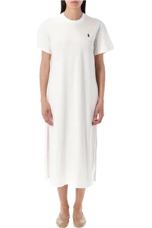 Ralph Lauren Sukienki, Kobieta, Biały, M, Odzież damska Sukienka Biała Ss 25