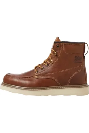 JACK & JONES Buty, Mężczyzna, brązowy, 40 EU, Brązowy skórzany botek