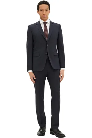 HUGO BOSS Garnitury, Mężczyzna, Niebieski, XL, Elegancki Garniturowy Slim Fit Granatowy