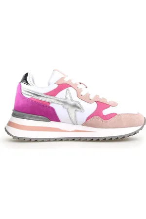 W6YZ Buty, Kobieta, Wielobarwność, 40 EU, Zamsz, Fioletowe Sneakersy dla Kobiet