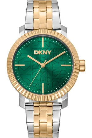 DKNY Akcesoria, Kobieta, Szary, ONE SIZE, Elegancki stalowy zegarek analogowy kwarcowy