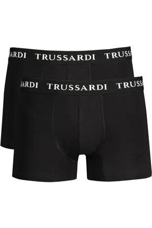 Trussardi Bielizna, Mężczyzna, Czarny, L, Czarny Bawełniany Bielizna Bokserki Pakiet