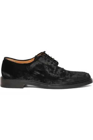 Maison Margiela Buty, Mężczyzna, Czarny, 42 EU, Czarne Buty Loafer Lace-Up Oxford
