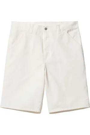 Carhartt Szorty, Mężczyzna, Biały, W33, Bawełna, Spodenki Single Knee Short Newcomb