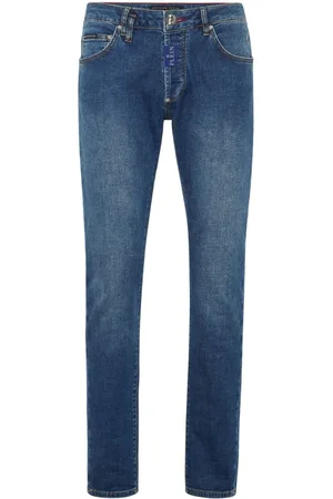 Philipp Plein Jeansy, Mężczyzna, Niebieski, W36, Stylowe Jeansyy